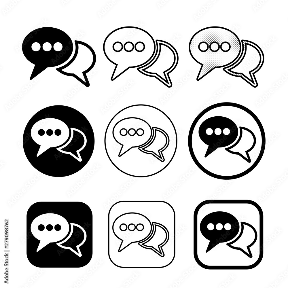 speech bubbles icon symbol sign speech bubbles icon symbol sign