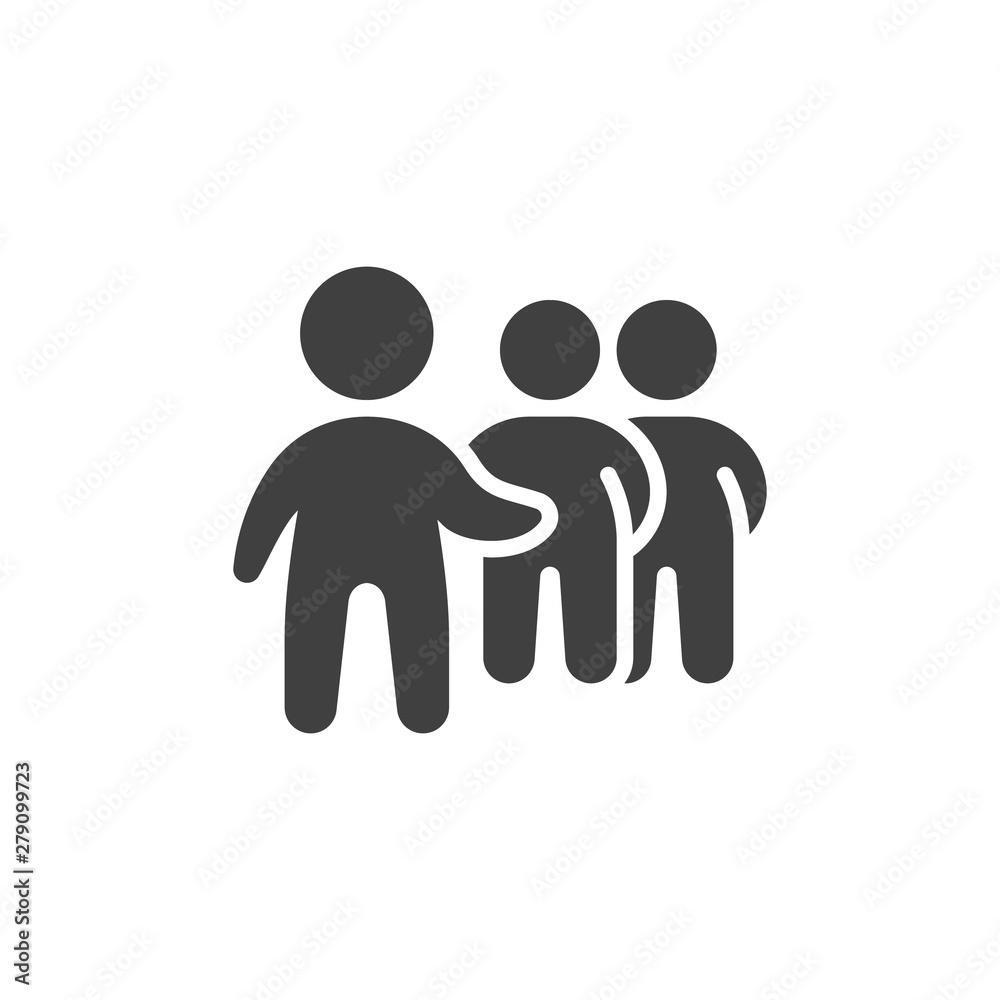 Group of people vector icon. filled flat sign for mobile concept and web design. Teamwork leadership glyph icon. Symbol, logo illustration. Vector graphics Group of people vector icon. filled flat sign for mobile concept and web design. Teamwork leadership glyph icon. Symbol, logo illustration. Vector graphics
