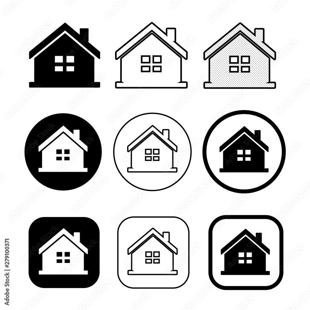 simple house symbol and home icon sign simple house symbol and home icon sign