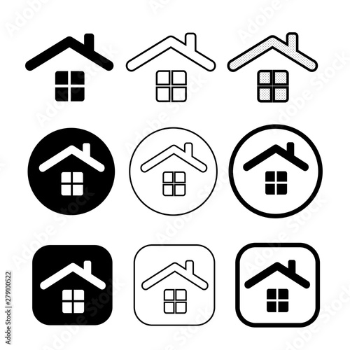 simple house symbol and home icon sign © icon0