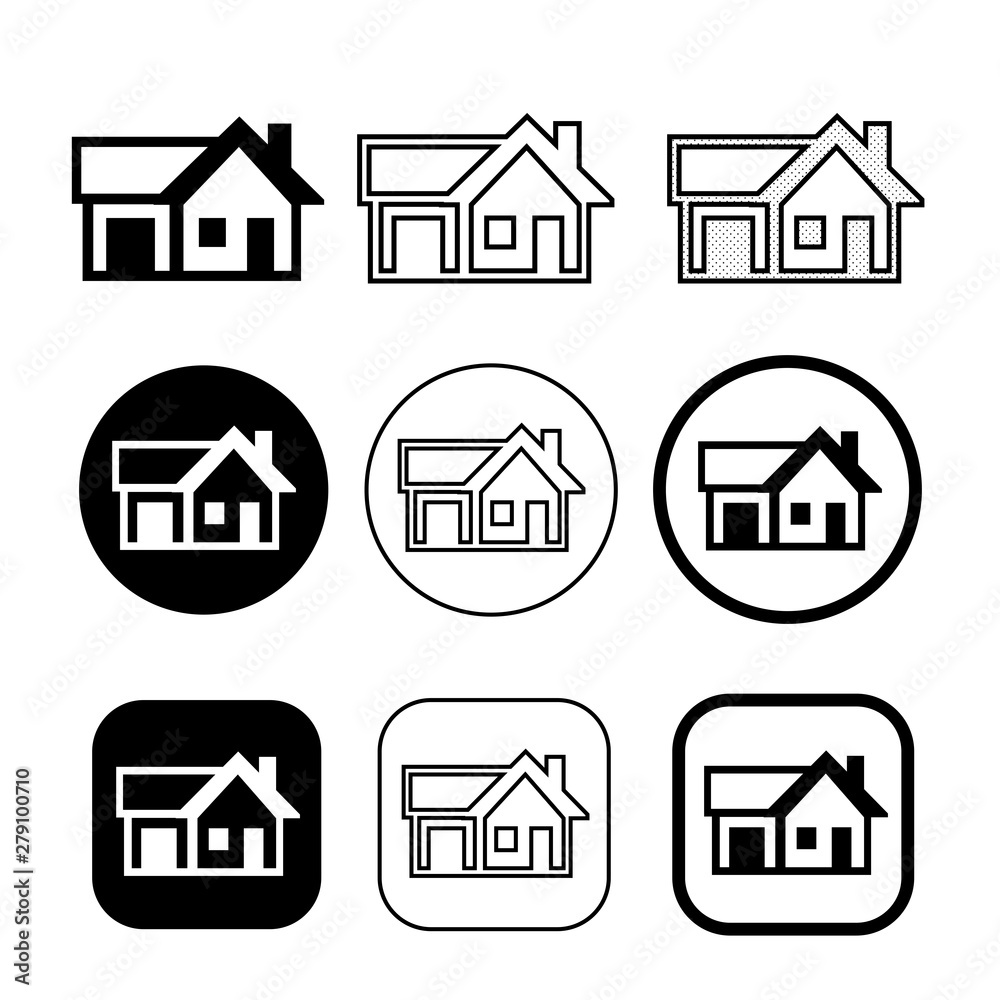 simple house symbol and home icon sign simple house symbol and home icon sign