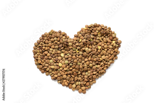 heart lined with healthy and environmentally friendly products
