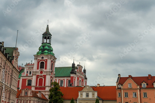 Ancient historical architecture in Poznan city, Poland.