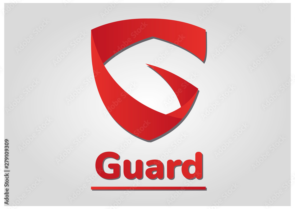 Vector guard logo shield and protection Vector guard logo shield and protection