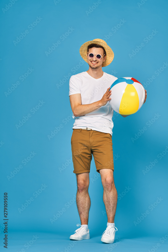 young man with a ball