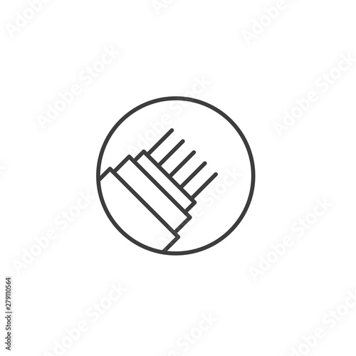 Fiber optic cable icon template color editable. Optical fiber symbol vector sign isolated on white background. Simple logo vector illustration for graphic and web design.