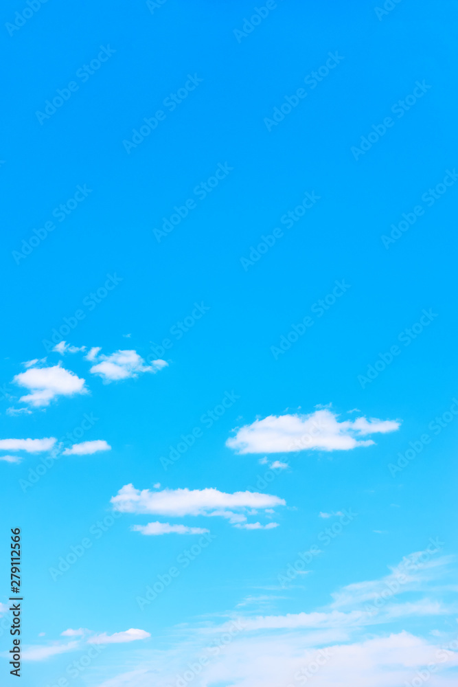 Blue sky with white clouds - vertical background Stock Photo | Adobe Stock