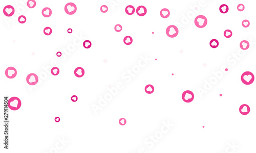 Social Network marketing like and heart icon.