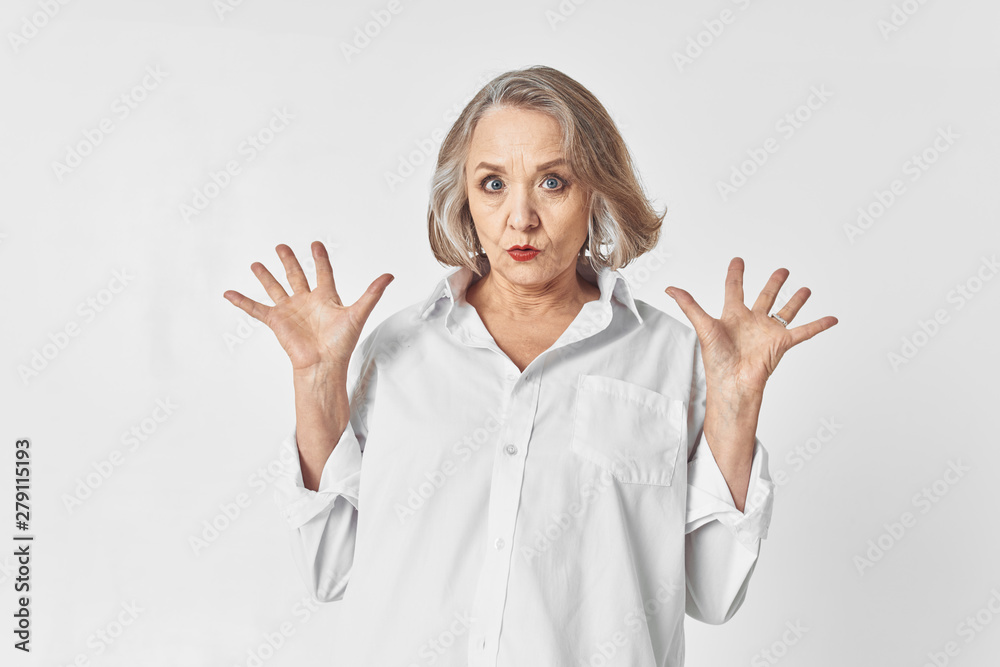portrait of a young woman with thumbs up portrait of a young woman with thumbs up