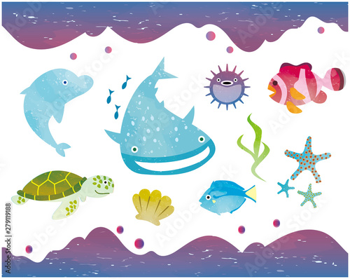 海 魚 水彩風 Stock ベクター Adobe Stock 海 魚 水彩風 Stock ベクター Adobe Stock