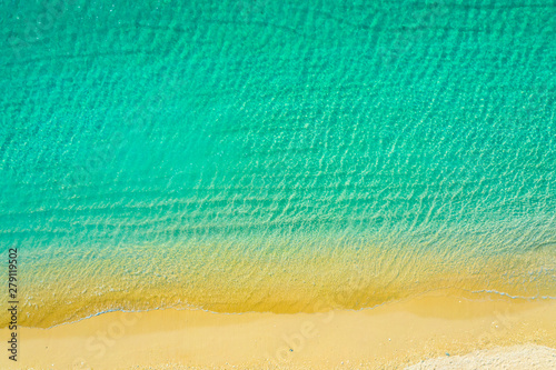 Aerial view of beach photo