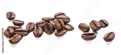 Coffee beans isolated
