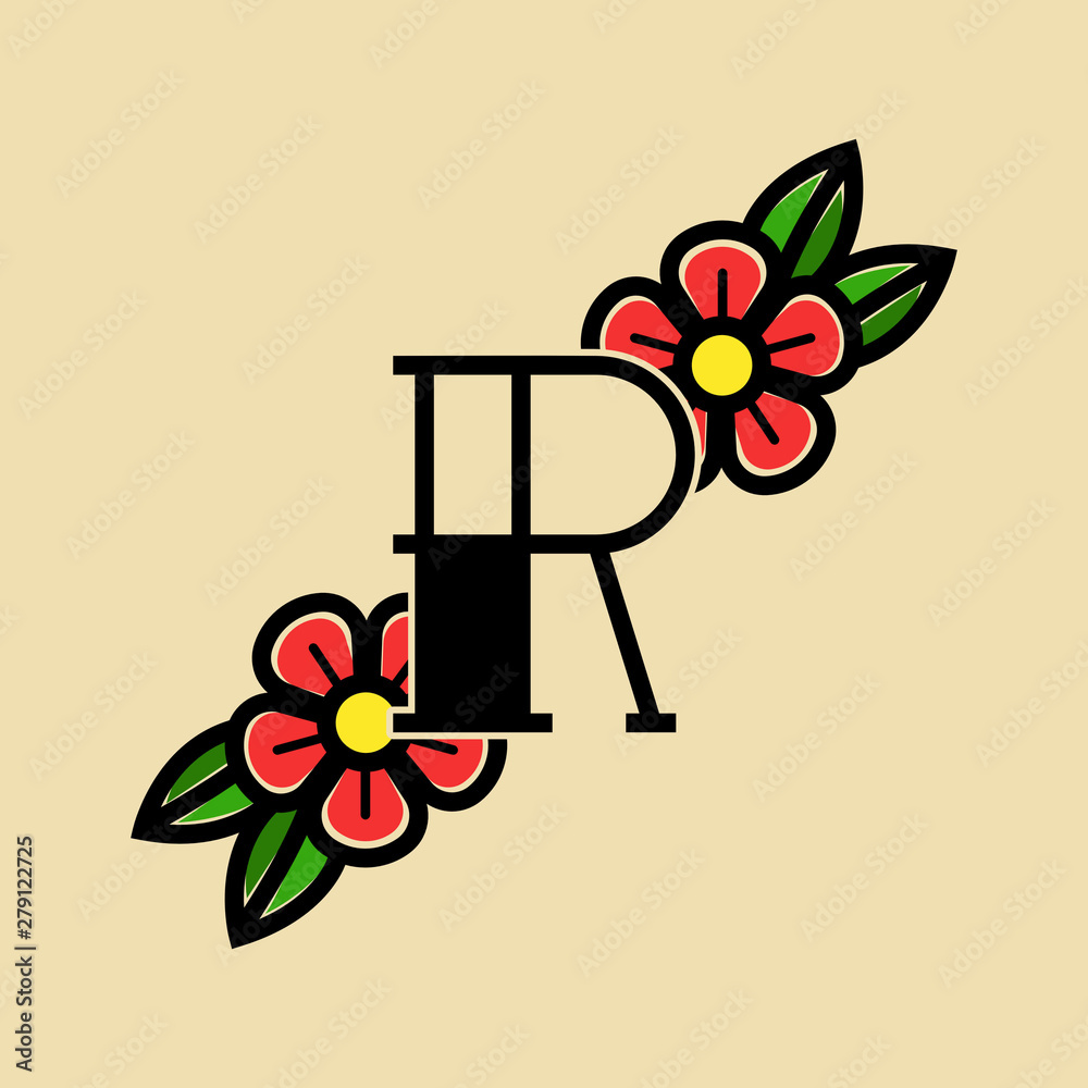 Make simple letter tattoo of R and SM  YouTube
