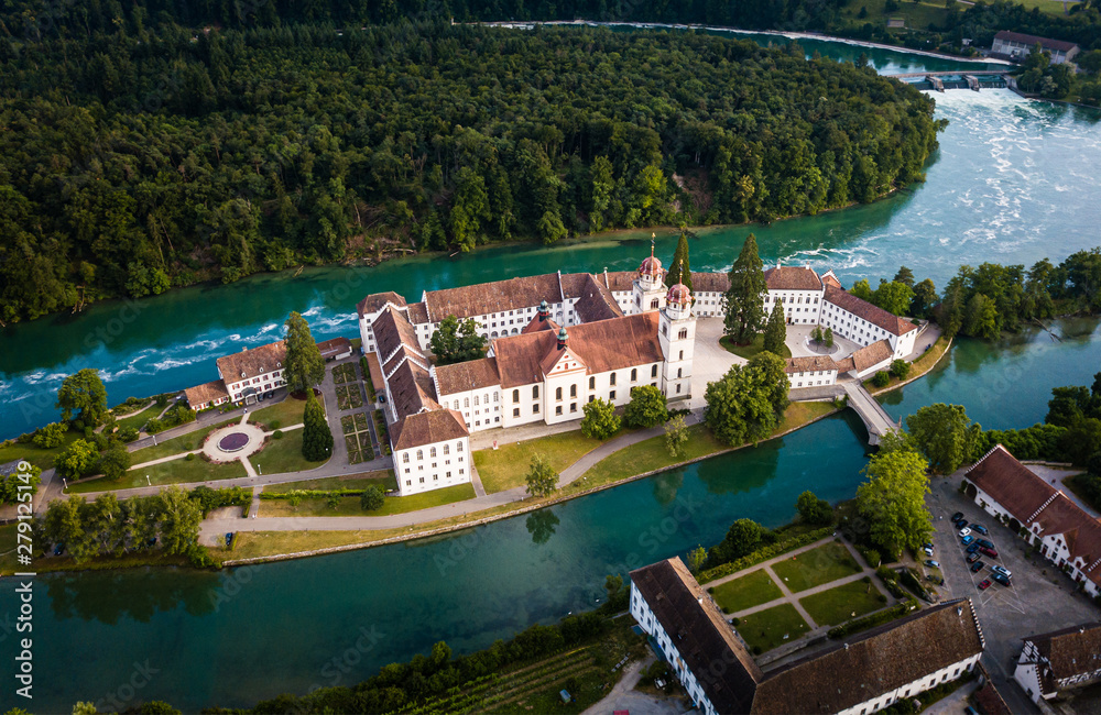 Fototapeta premium Kloster Rheinau - Canton of Zurich, Switzerland