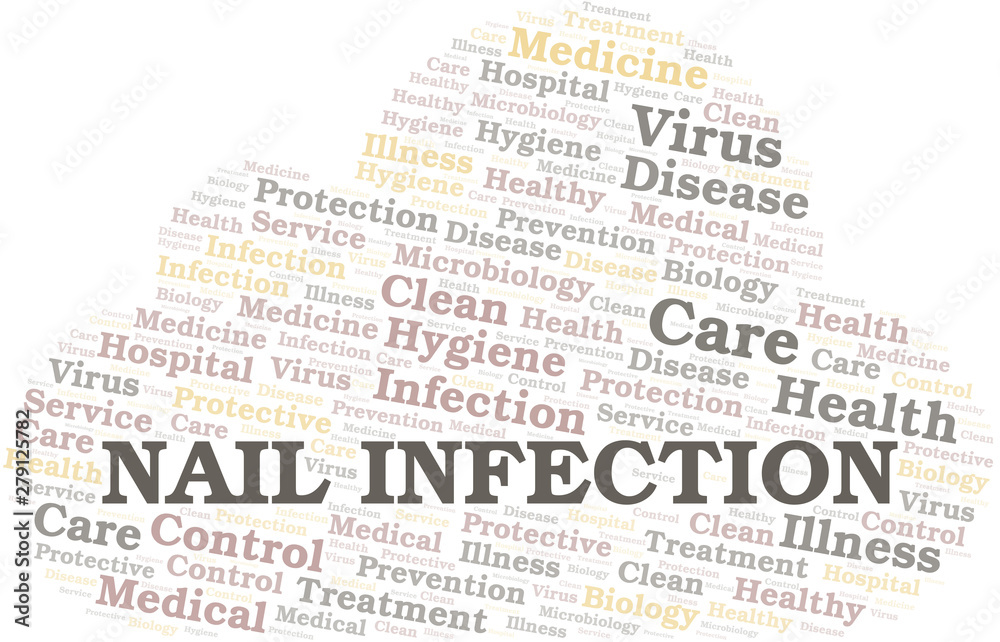 Nail Infection word cloud vector made with text only. Nail Infection word cloud vector made with text only.