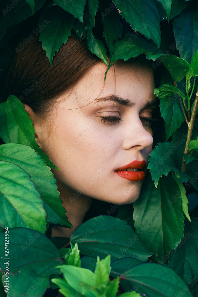 Portrait of a girl with perfect skin on face Portrait of a girl with perfect skin on face