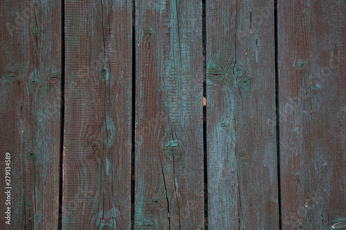Blue Vintage worn wood grain texture background surface