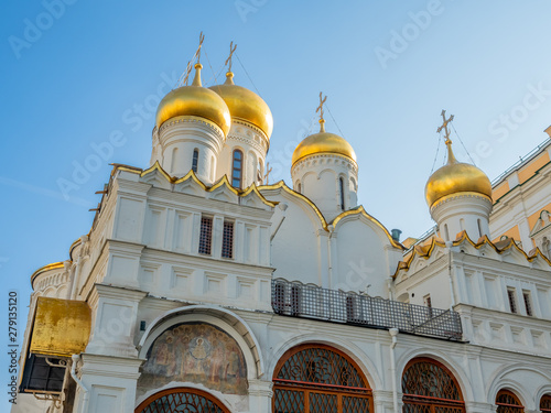 Cathedral of Annunciation in Cathedral square in Moscow Kremlin, Moscow, Russia