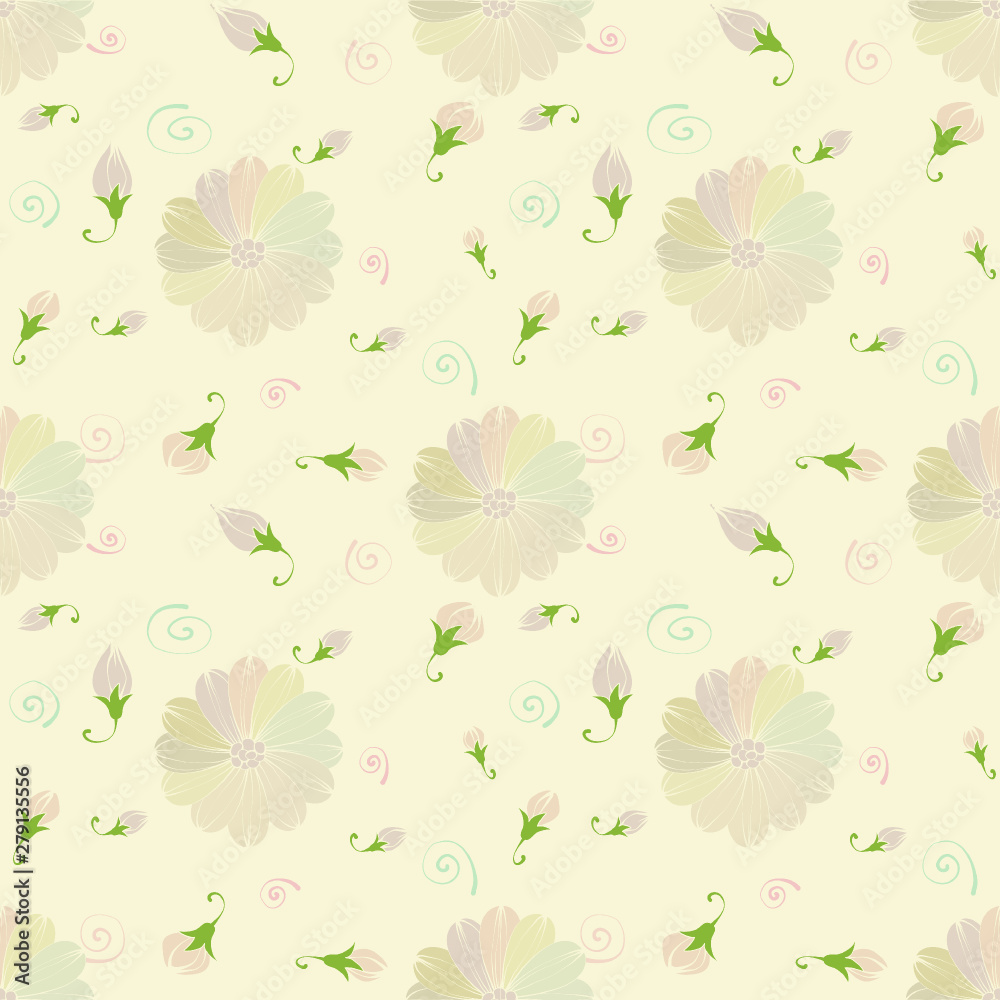 seamless floral background with flowers seamless floral background with flowers