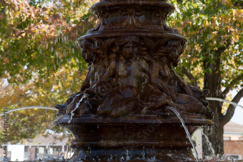 Narrandera Australia,  Hankinson Fountain manufactured by the Royal Doulton company, the ceramic fountain is one of only two known to be in existence, the other located in Pakistan photo