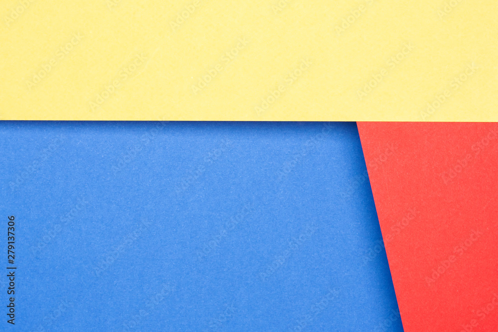 Background (texture) of beige, red and blue paper with shadow Background (texture) of beige, red and blue paper with shadow