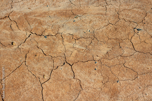 Dry cracked clay texture