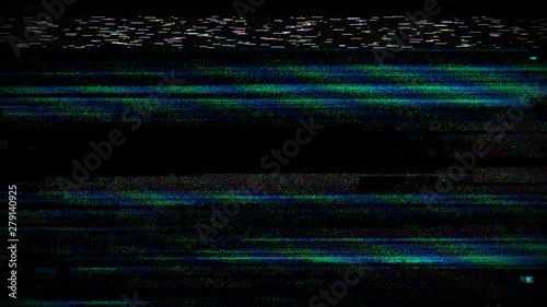 Digital glitch TV broadcasting failure