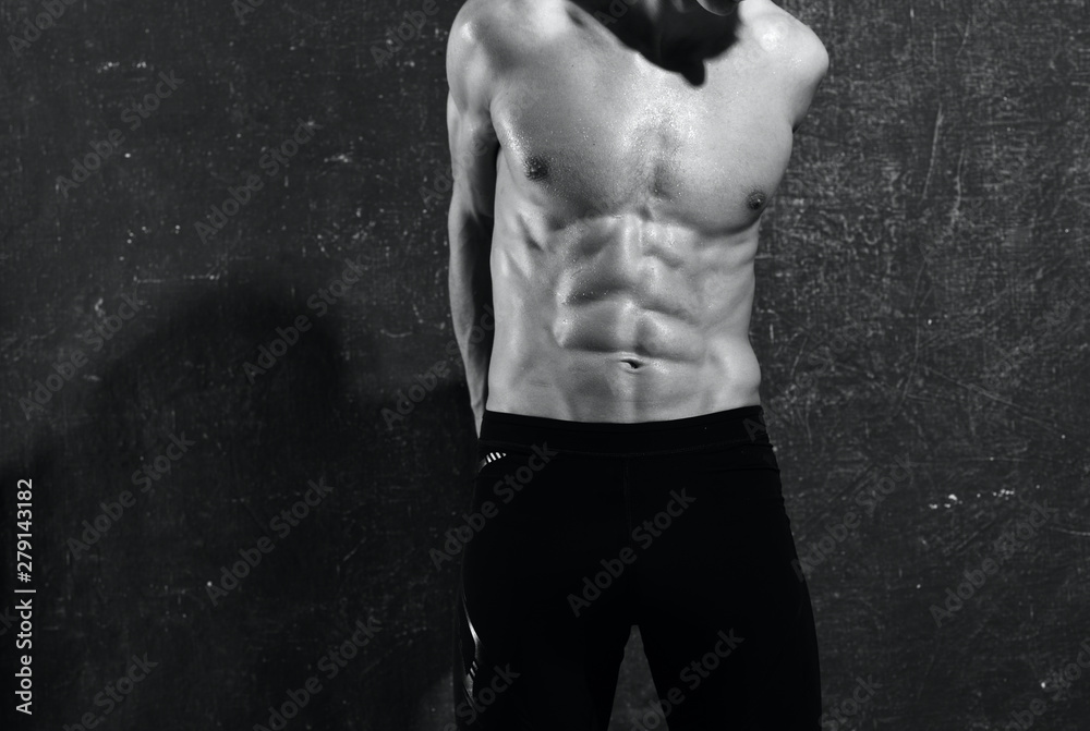 muscular young man muscular young man