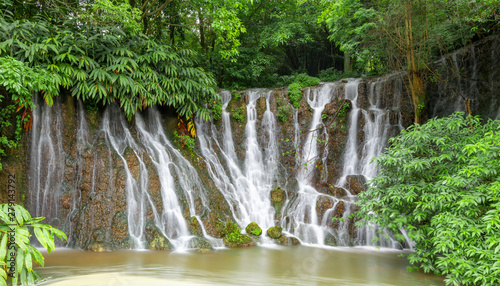 Waterfall view at the foot of Mount Emei, China photo