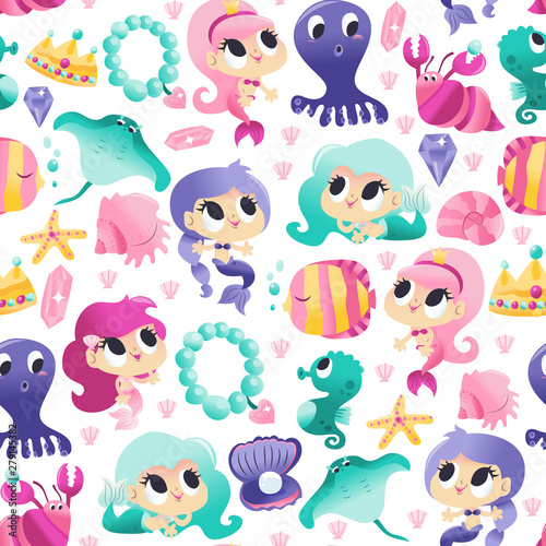 Super Cute Mermaids Sea Cre...