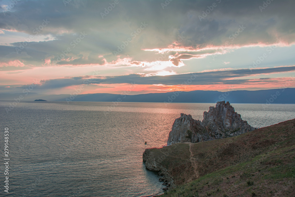 Lake Baikal Olkhon island in the summer