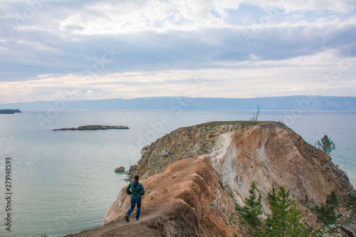 Lake Baikal Olkhon island in the summer