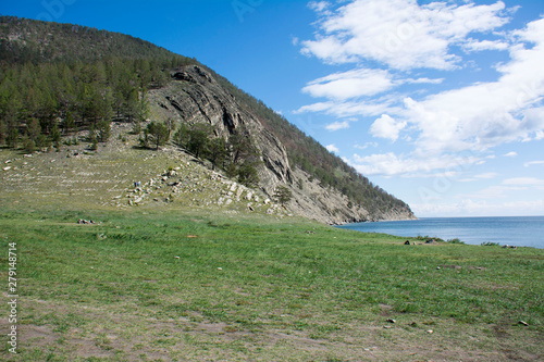 Lake Baikal Olkhon island in the summer