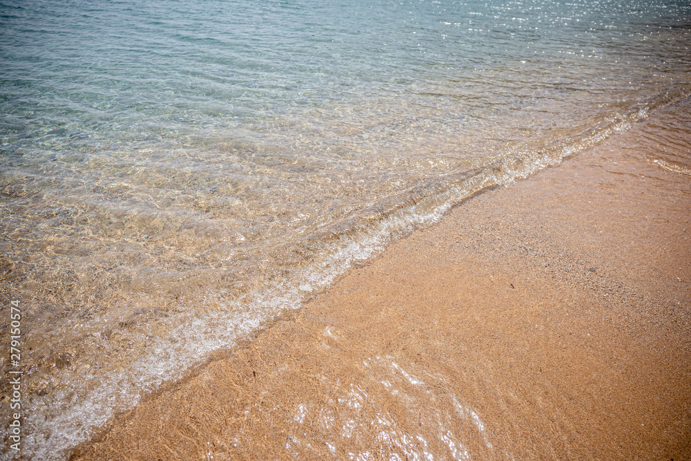 waves on the beach