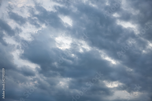 Dramatic clouds on the sky