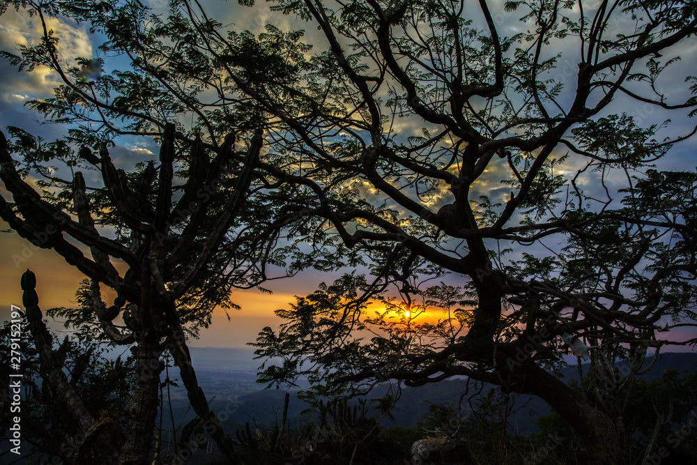 sunsets light up sky in Rishikesh sunsets light up sky in Rishikesh