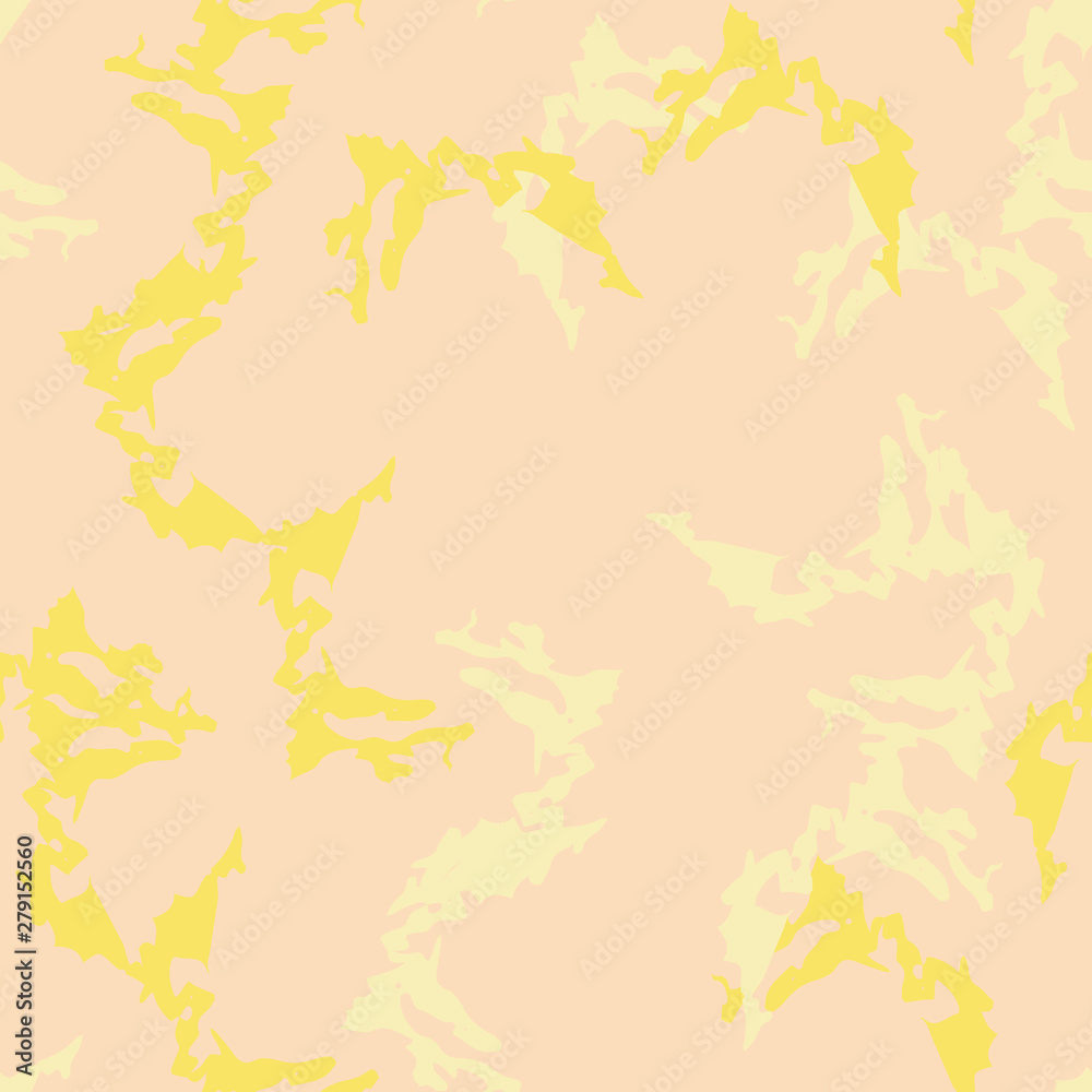 Fototapeta premium Desert UFO camouflage of various shades of beige and yellow colors