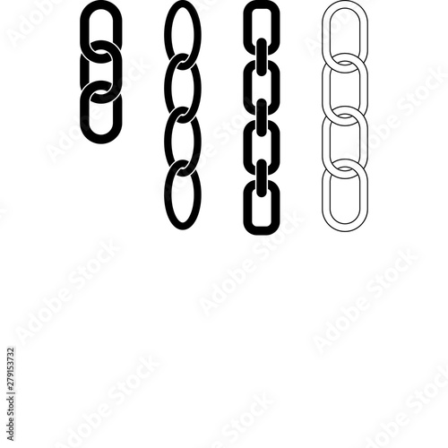 Chain link icon vector illustration