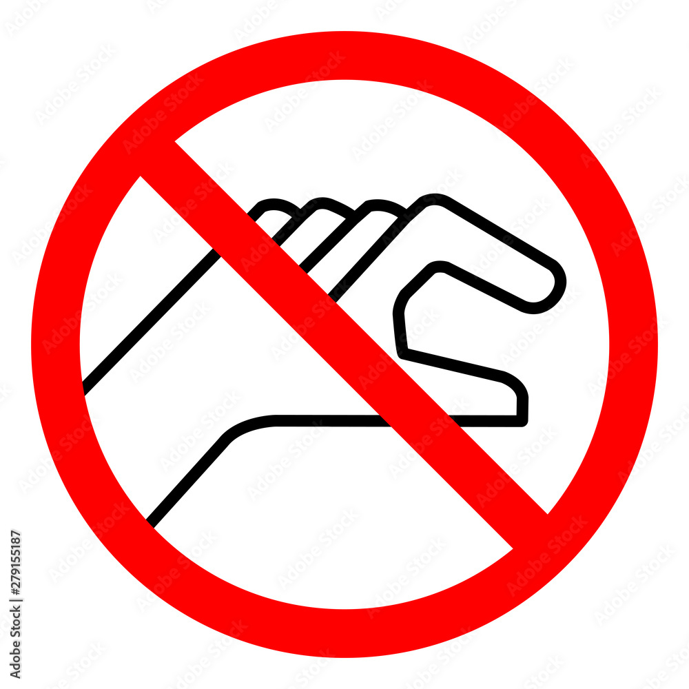 Do Not Touch Symbol Sign, Vector Illustration, Isolate On White Background Label .EPS10 Do Not Touch Symbol Sign, Vector Illustration, Isolate On White Background Label .EPS10