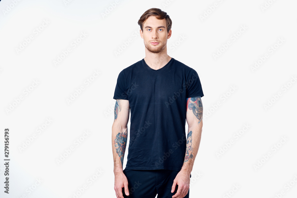 Fototapeta premium portrait of young man with arms crossed