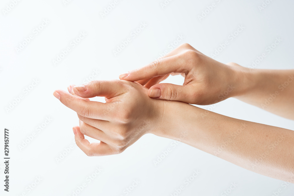 hands isolated on white background