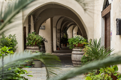 Zuccarello small  medieval Italian country in Liguria, historic center