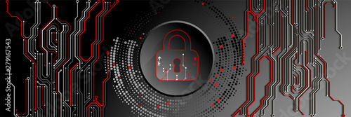 Secure digital space. Virtual confidential, programming protection.