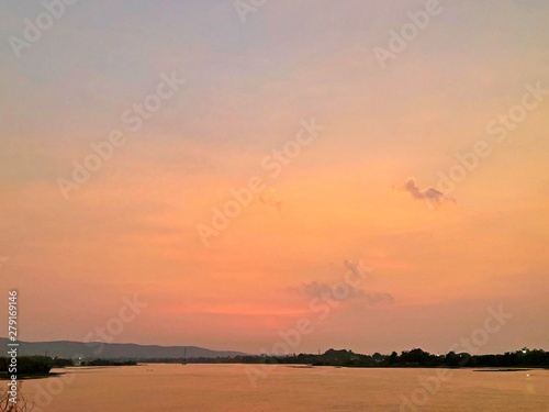 sunset over the lake © Mandeep