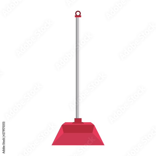 Cleaning dustpan isolated symbol cartoon