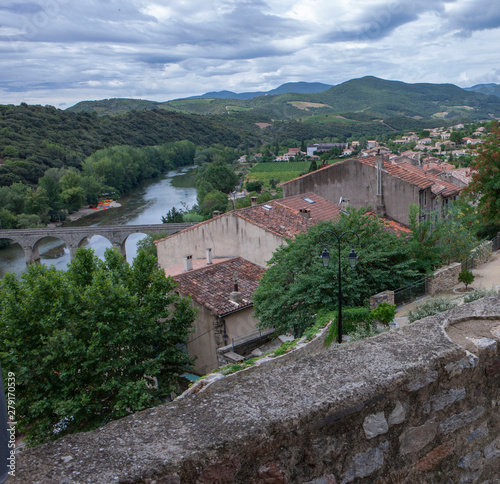 Roquebrun Languedoc France. River Orb
