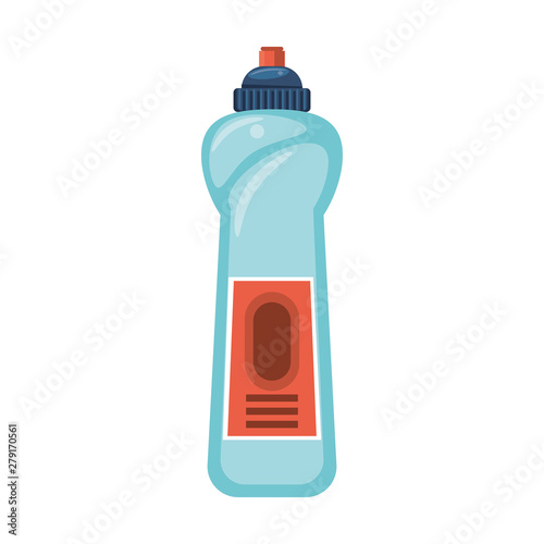 Disinfectant soap bottles with dispenser isoalted symbol