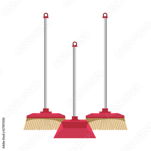 Set of cleaning equipment and products