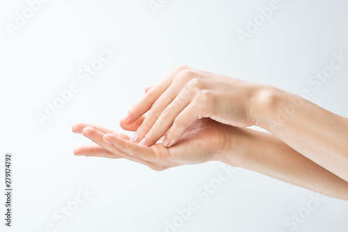 woman hands with manicure