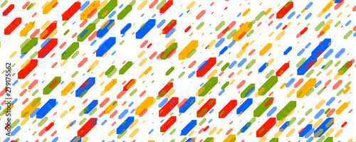 3d illustration colorful cubic background
